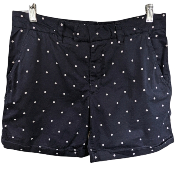 LOGG Black & White Cuffed Polka Dot Shorts Sz 10 - Picture 1 of 7